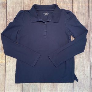 Children’s Place Girls Long Sleeve Uniform Polo